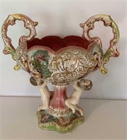 Capodimonte Double Handled Vase