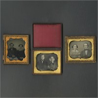 3 Portrait Photos - Daguerreotypes & Tintype