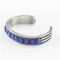 Murphy Platero Sterling & Lapis Bangle