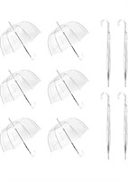$132 WASING 10 Pack 46 Inch Clear Bubble Umbrella