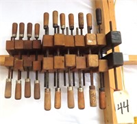 Eleven (11) Wood Clamps