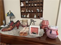 Shoe Fashion Lot: Shoe Lamp, Frames, Decorative, a