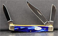 BNIB Case sparxx blue kirinite med. stockman knife