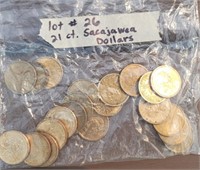 Sacajawea Dollar, 21 coins