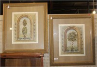 Pair of Botanical Prints in Nice Frames