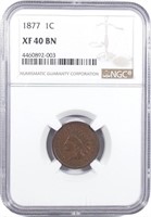 Certified Key 1877 Indian Cent.