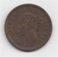 1840 Nova Scotia One Penny Token