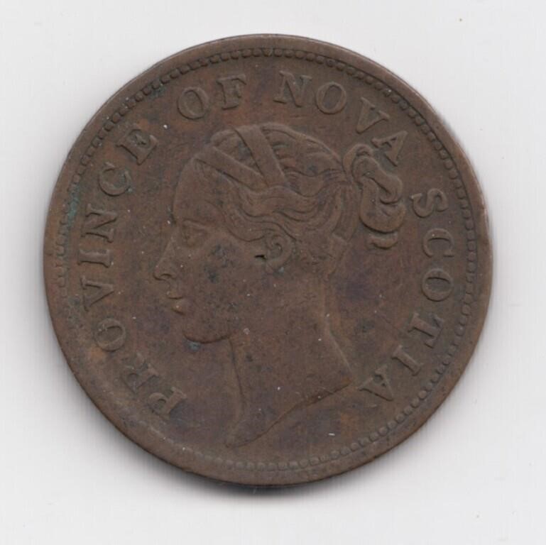 1840 Nova Scotia One Penny Token