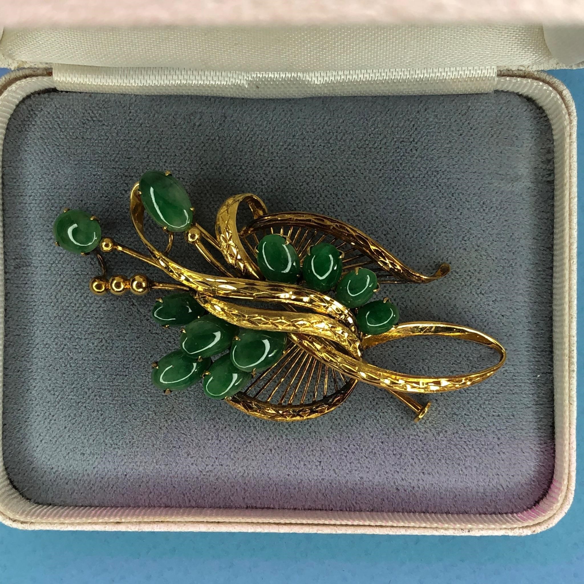 18K GOLD FILLED BROOCH