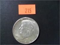 1964 90% Silver JFK Half Dollar= AU