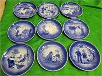 (9) Beautiful Decorative Plates