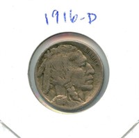 1916-D Buffalo Nickel