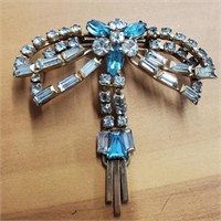 1950s Rhinestone Ladies Brooch