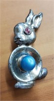 1950s Rabbit Ladies Brooch