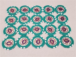 20 Golden Bears Casino $25 Chips