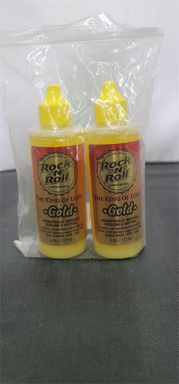 (2 Pack) Rock and Roll Gold Bike Lubrication
