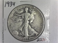 1934 Walking Liberty Half Dollar