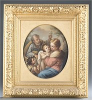 Painting of the Holy family, o/c, 19th century.