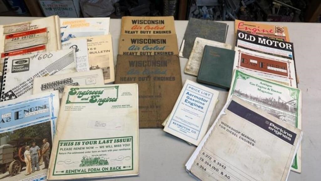 Asst. Gas Engine Manuals- See Pictures-In Basement