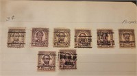 #600 3c. Lincoln  Travel Stamp Lot