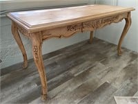 Hand Carved Wood Desk