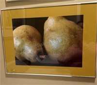 PROFESSIONALLY FRAMED ART PRINT PEAR 15-1/2” x