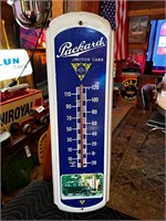 27 x 9” Metal Packard Thermometer