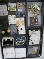 TRAY OF FASHION JEWELLRY (NECKLACES, EARRINGS)