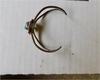 CHILDS SISE STERLING & TURQUOISE BRACELET