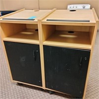 (2) Podiums with Storage  21"x42"x24"  (R# 212)