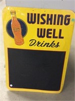 Wishing Well Drinks Chalk Board Advertising Sign