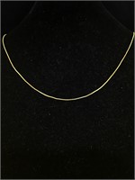 14K Gold Chain Necklace 
10 inches 0.9g