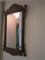 Old, wooden framed mirror