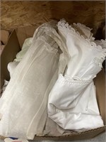 Box of Linens - Tablecloths - Fabric & More