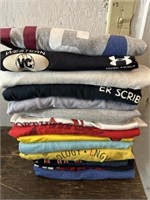 Stack of athletic shirts