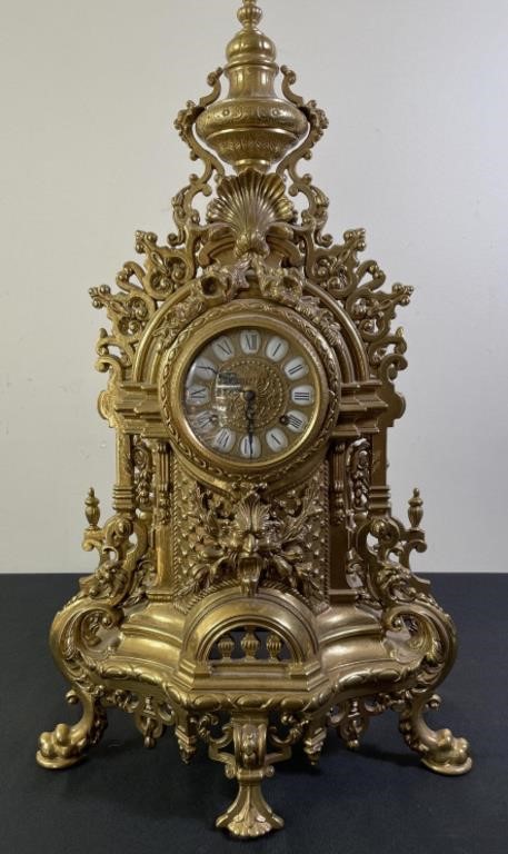 French Belle Epoque Renaissance Style Clock