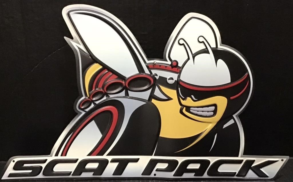 SCAT PACK METAL SIGN