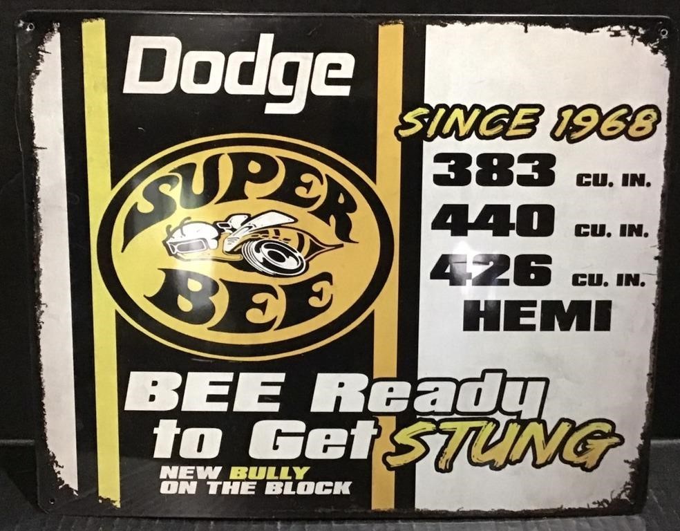 DODGE SUPER BEE METAL SIGN