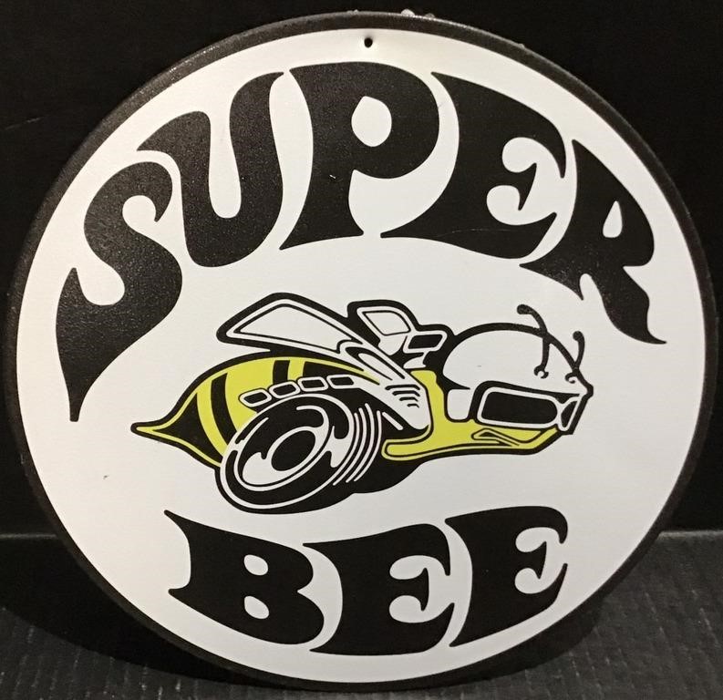 SUPER BEE METAL SIGN