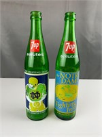 Vintage Notre Dame 7Up bottles
