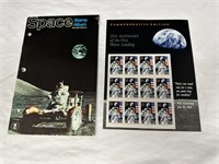 U.S. Uncirculated Moon Landing Stamps & Album