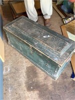 Antique trunk with inserts 32"x14”