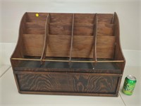 Vintage wooden letter rack / store display - 26"