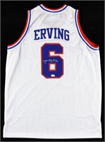 Autographed Julius Dr.J Erving Jersey