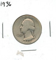 1936 Washington Silver Quarter