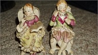 Occupied Japan Couple Sitting in Chairs Figurine