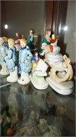 Occupied Japan Figurines Horse Drawn Carriages