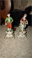Pair of Occupied Japan Figurines Playing Music