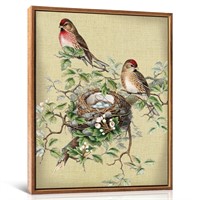 LHIUEM Birds Pictures Wall Decor(12”X16”) Spring H