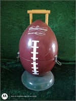 Vintage Budweiser charcoal grill Football shaped